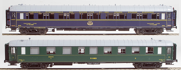 LS Models 40902 - 1930s Orient Express Set 2pc Passenger Coach S2 + OCEM of the SNCF